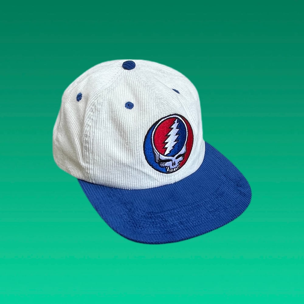 Image of NEW SYF Custom Corduroy Snapback Hat! - Blue/White!