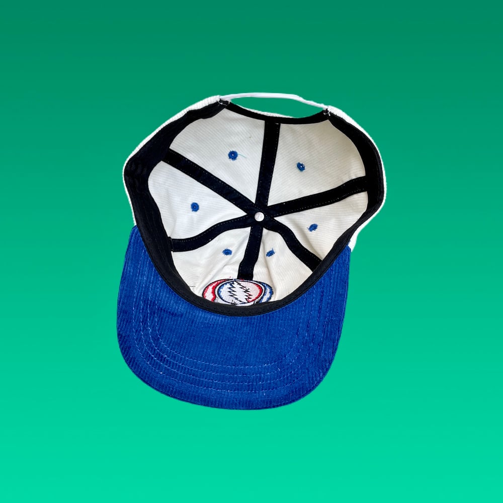 Image of NEW SYF Custom Corduroy Snapback Hat! - Blue/White!