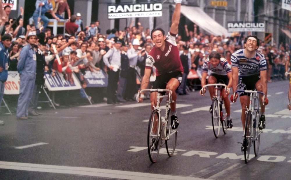 Francesco Moser ðŸ‡®ðŸ‡¹ Early 1980s Giro dâ€™Italia - Ciclamino jersey