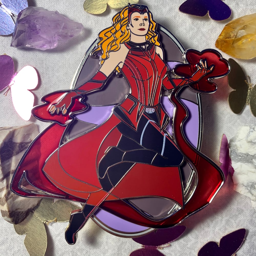 The Red Witch Pin