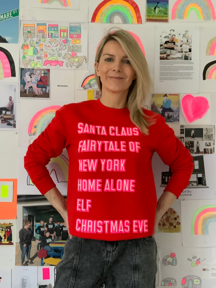 Image of ADULT RED CHRISTMAS SWEATER