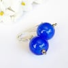 Blue Rounds Earrings - Larger