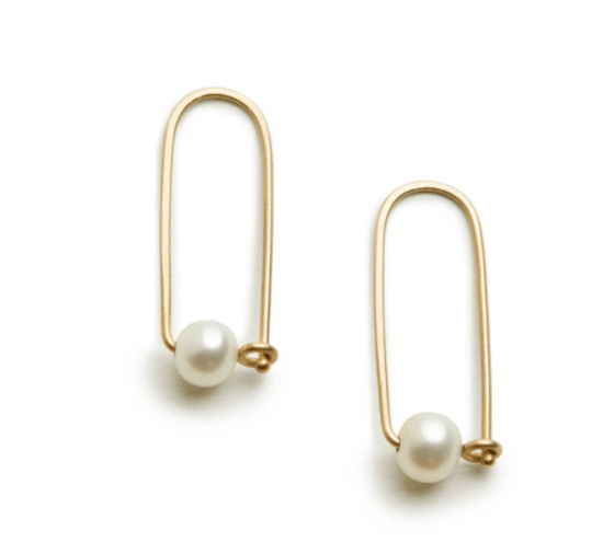 Image of 14 kt and Pearl Earrings