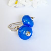 Image 2 of Deep Periwinkle Blue Earrings