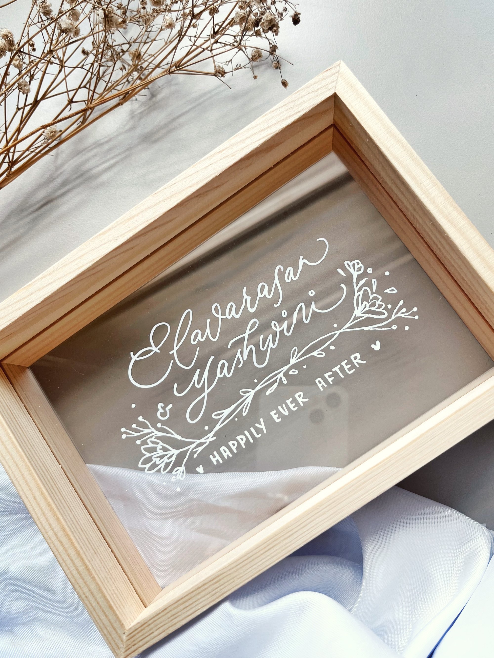 Image of Custom Calligraphy Wedding Frame