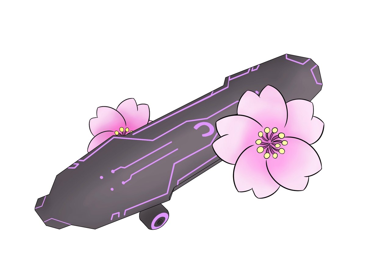 Image of Sk8 The Infinity: Carla and Cherry Blossom Enamel Pin