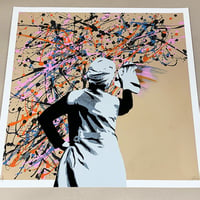 Image 3 of "Drip Remover" Giclee and Screen Print - Sand Edition Artist Proof