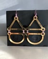 GEOBAU mirror earrings LARGE