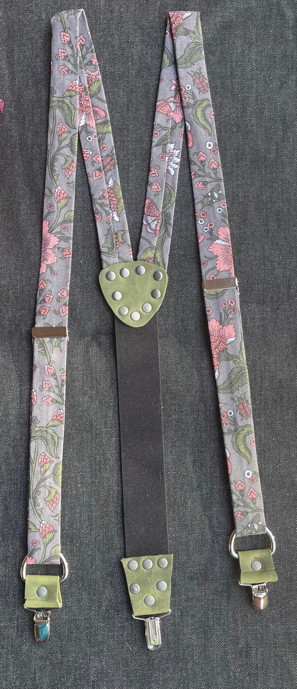 Image of Heavy Floral Suspenders