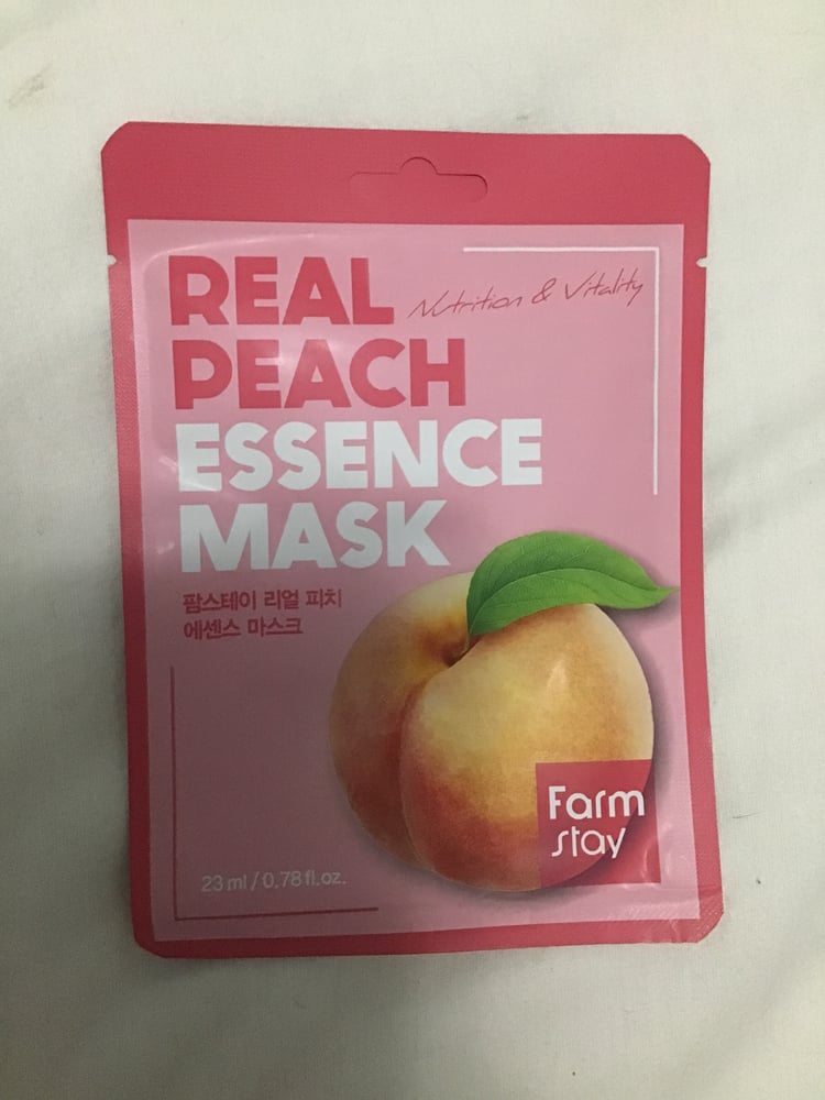Image of Peach Moisturizing Facial Sheet Mask 
