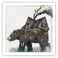 Image 1 of A Bear's Burden - 10x10" PRINT