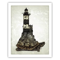 Aniva Lighthouse Turtle - 8x10" PRINT