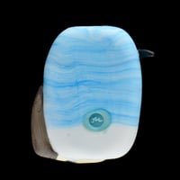 Image 2 of XXL. Emperor Penguin Portrait - Flamework Glass Sculpture Bead