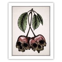 Cherry Skulls - 8x10" PRINT