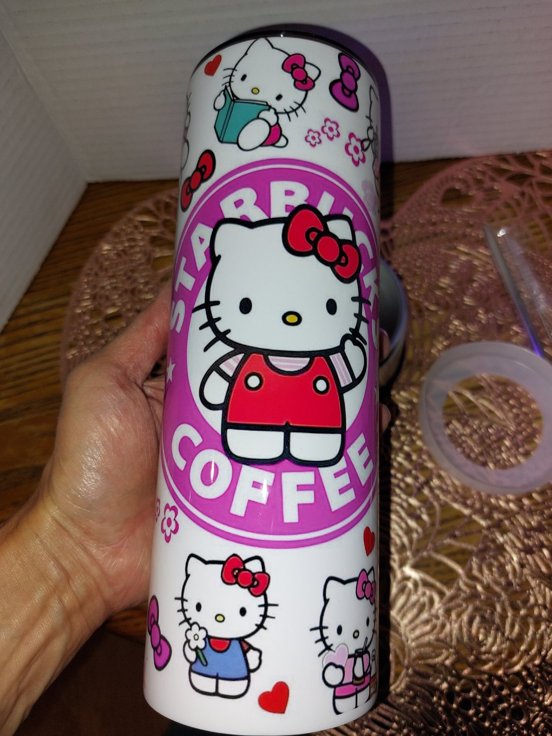 Image of 20 oz  Kitty Stainless Steel Insulated Tumblers 2 different ones to choose from