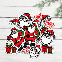 Image 1 of Assorted Santa, Bows, and Presents | Christmas Sticker Pack (16)