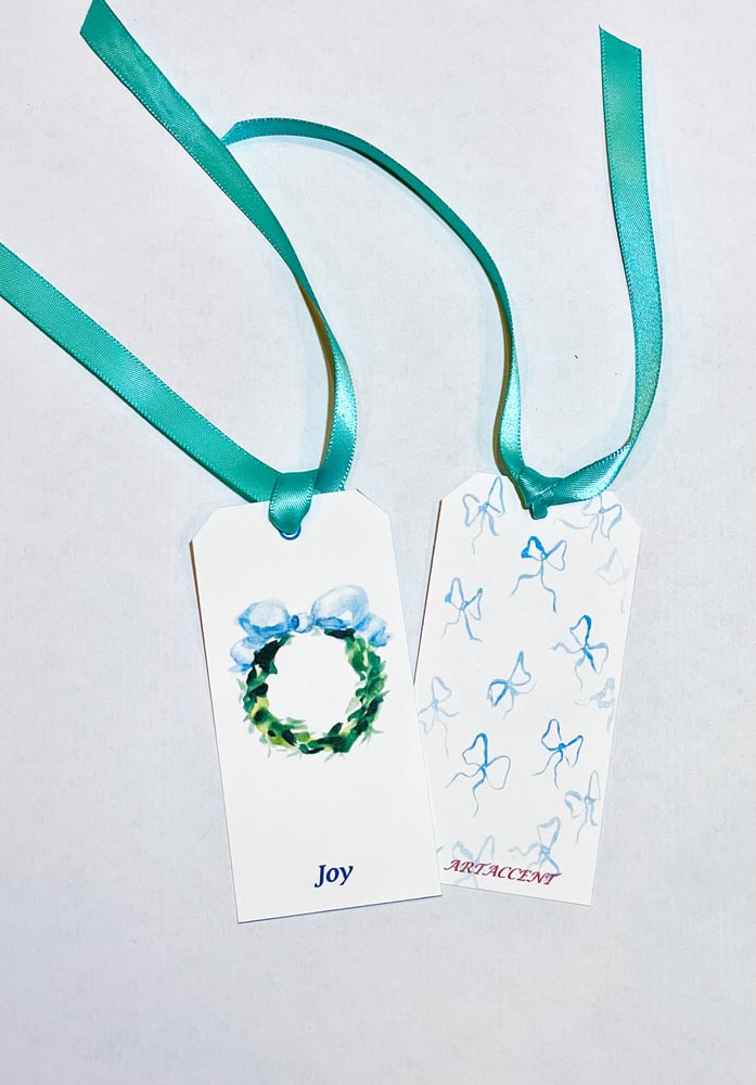 Image of Gift Tags  2"x 4" with Ribbon