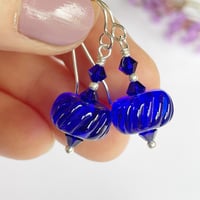 Image 4 of Cobalt Blue Earrings