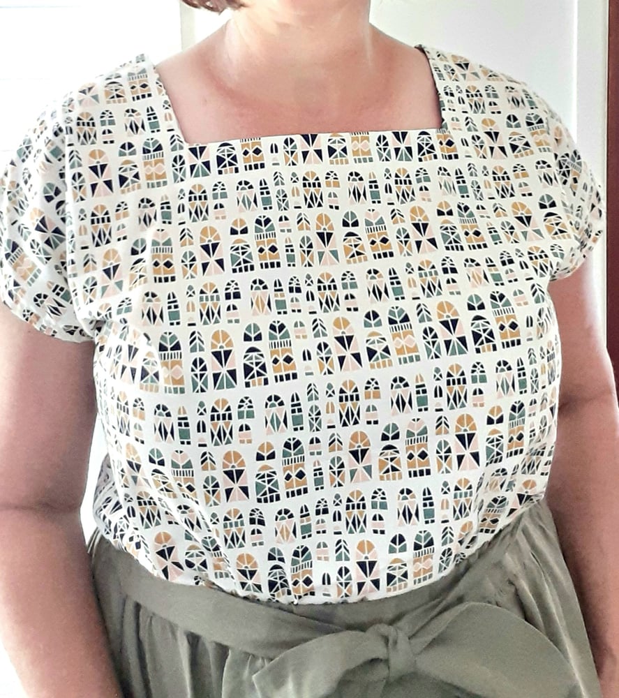 Image of HANNAH SQUARE TOP Size 16