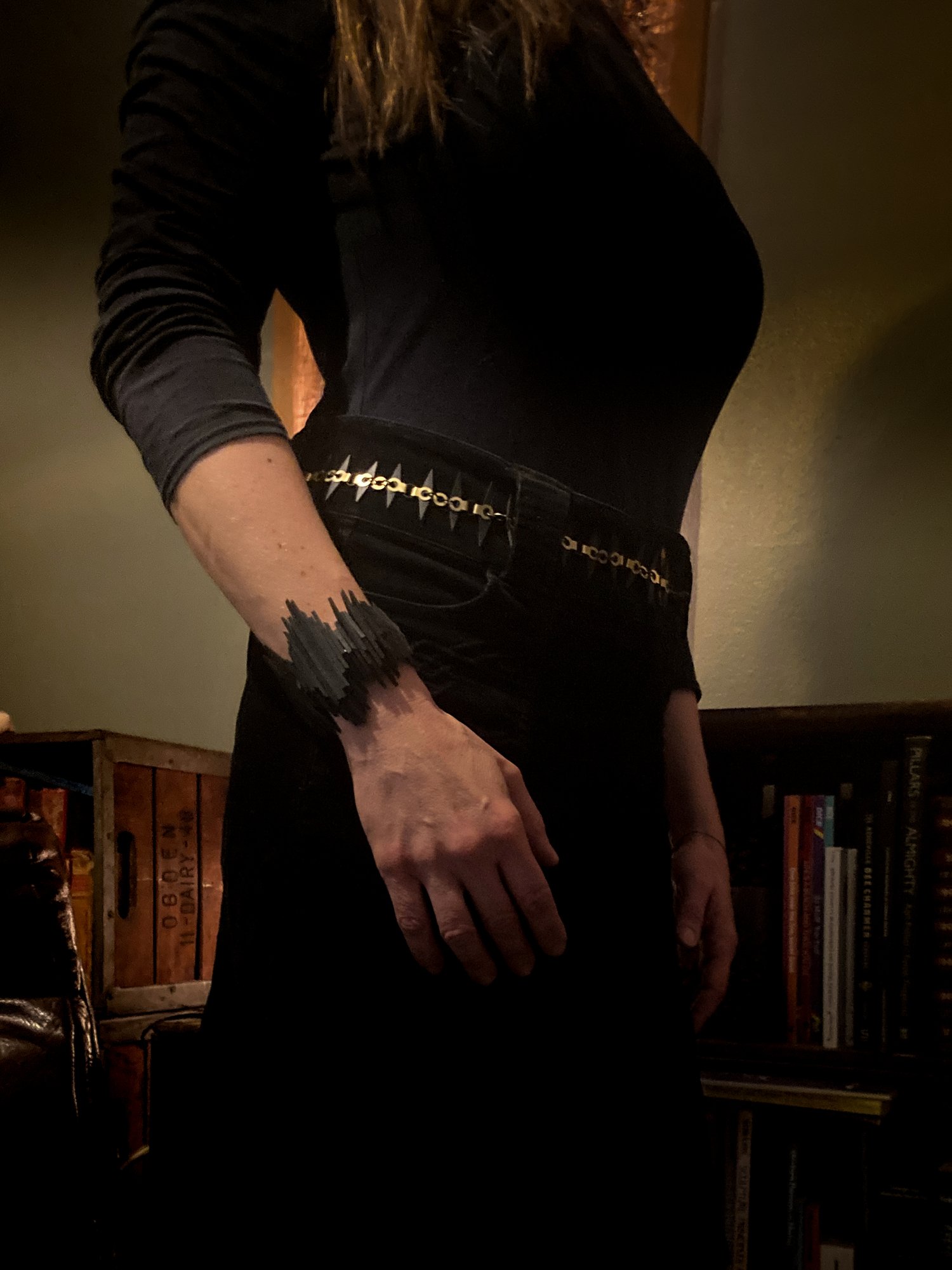 Image of SPIRIT || Vision - Black & Brass, Long Necklace/Belt