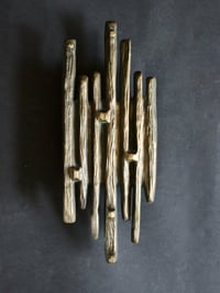 Image 1 of Large Brutalist Bronze Door Handle, Mid-20th Century European
