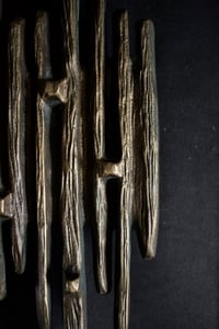 Image 2 of Large Brutalist Bronze Door Handle, Mid-20th Century European