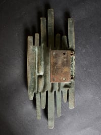 Image 3 of Large Brutalist Bronze Door Handle, Mid-20th Century European