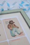Framed Vintage Cards - The Three bears