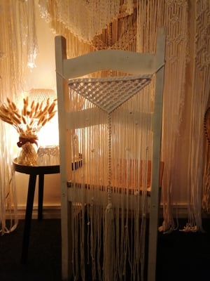 Macrame chair back 