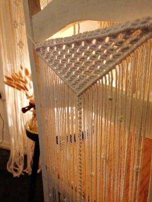 Macrame chair back 