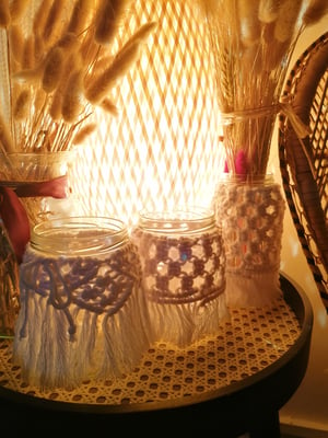 Macrame tea light holder 