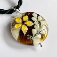 Image 3 of Amber Flower Pendant