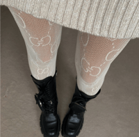 Image 3 of Big GG print tights 