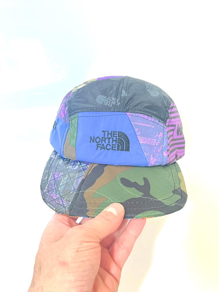 Purple Tape Reflect Camo TNF Upcycled Goretex Hat