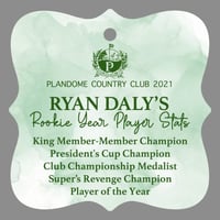 Image 1 of Golf "Player of the Year" themed Christmas Ornament