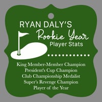 Image 3 of Golf "Player of the Year" themed Christmas Ornament