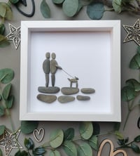 Image 3 of Couple walking dog artwork