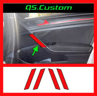 Image 1 of X4 Vw Golf Mk7 And Mk7.5 golf all models Interior Grab  handles overlay.