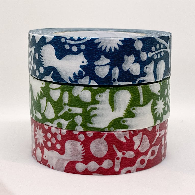 Image of Classiky Washi Tape - Forest of Squirrel