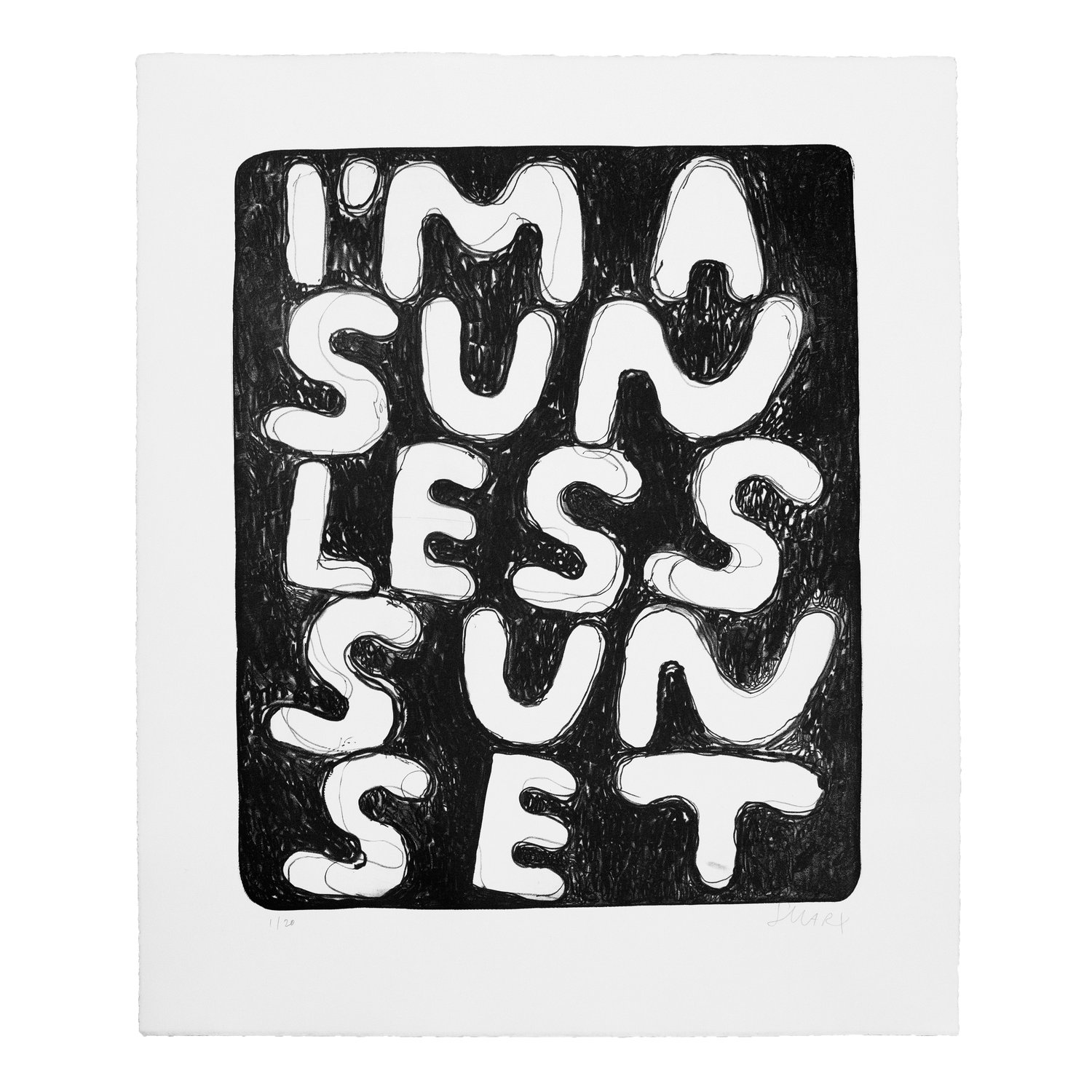 I’m a Sunless Sunset, 2020 by Stefan Marx 