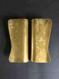Image 1 of Pair of Italian Brass Door Handles, 1950s