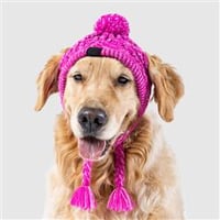 Polar Pom Pom Hat - Pink - Canada Pooch