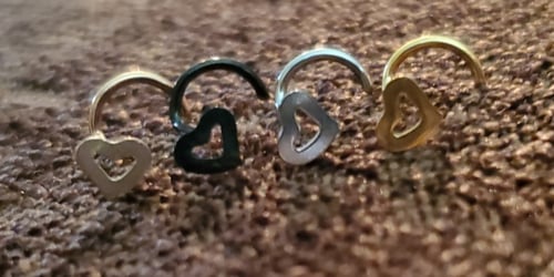 Image of Heart Nose Rings