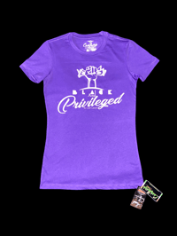 Image 1 of BP Stamp-Purple Ladies Tee