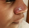 Double C Nose Rings~ Bling Silver