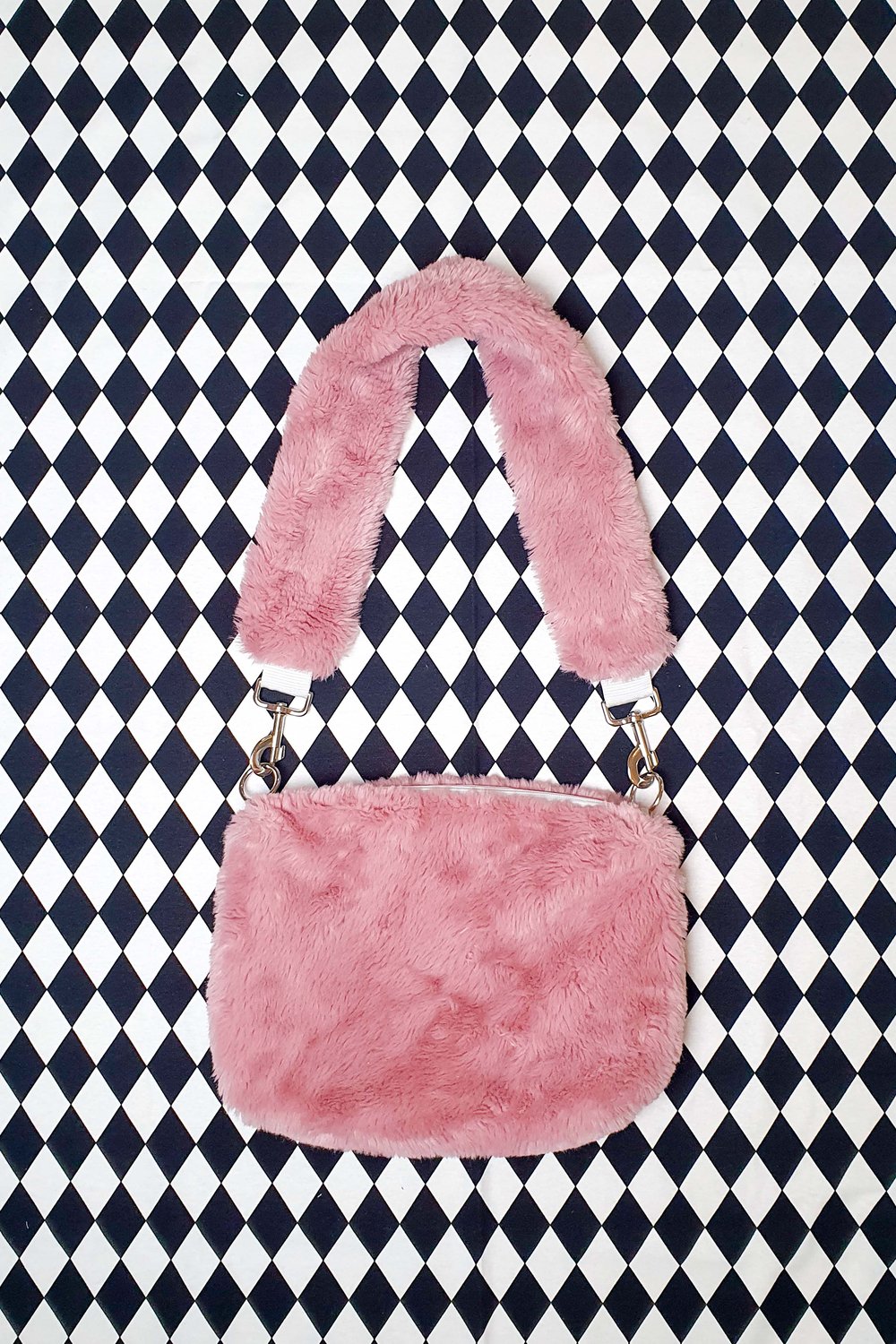 Image of Furry pink purse