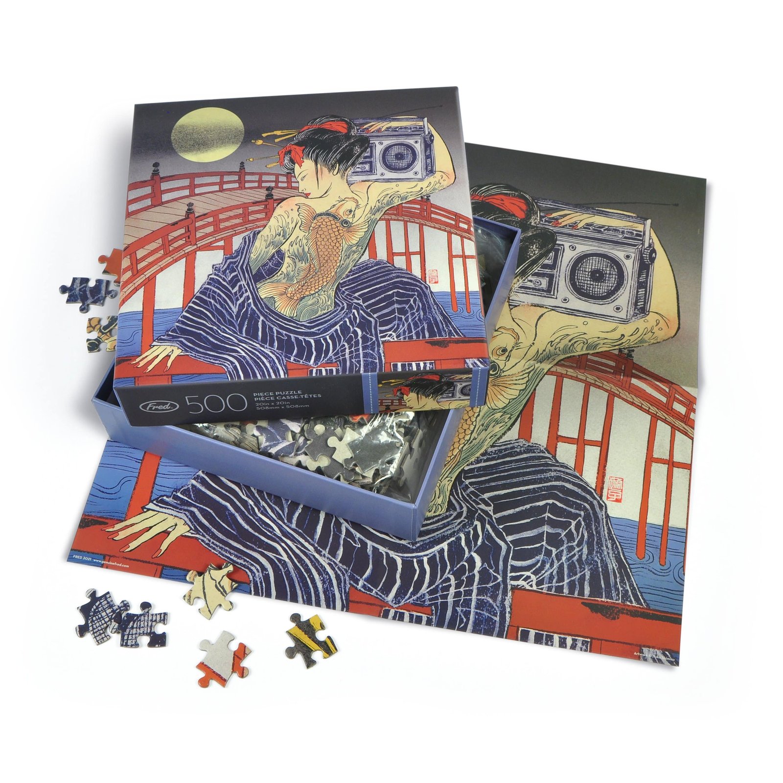 500 piece puzzle Taiko-Bashi | YUKO SHIMIZU ONLINE STORE