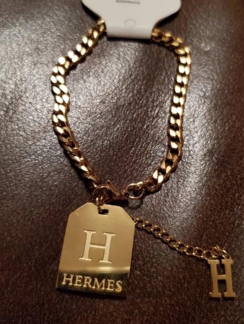 Image of Tag H Bracelet~Gold