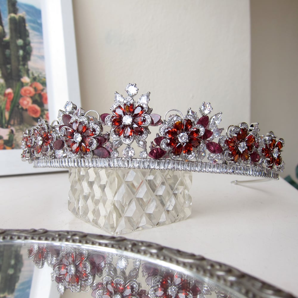 Image of Garnet Radiance tiara 