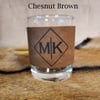 Leather Whiskey Cups